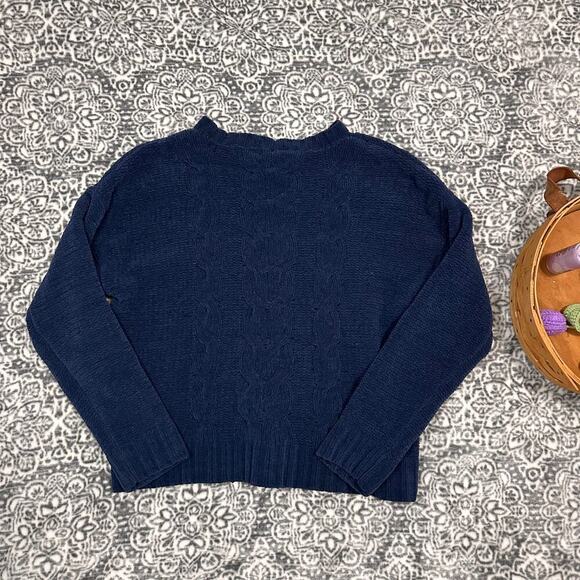 American Eagle Royal Blue Knit Sweater Size Medium - Picture 2 of 8